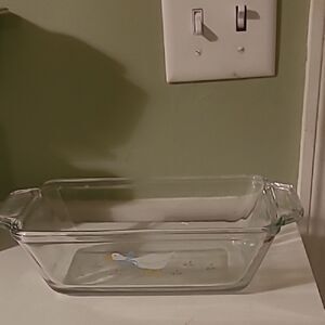 Anchor Hocking Glass Baking Dish with Goose Design